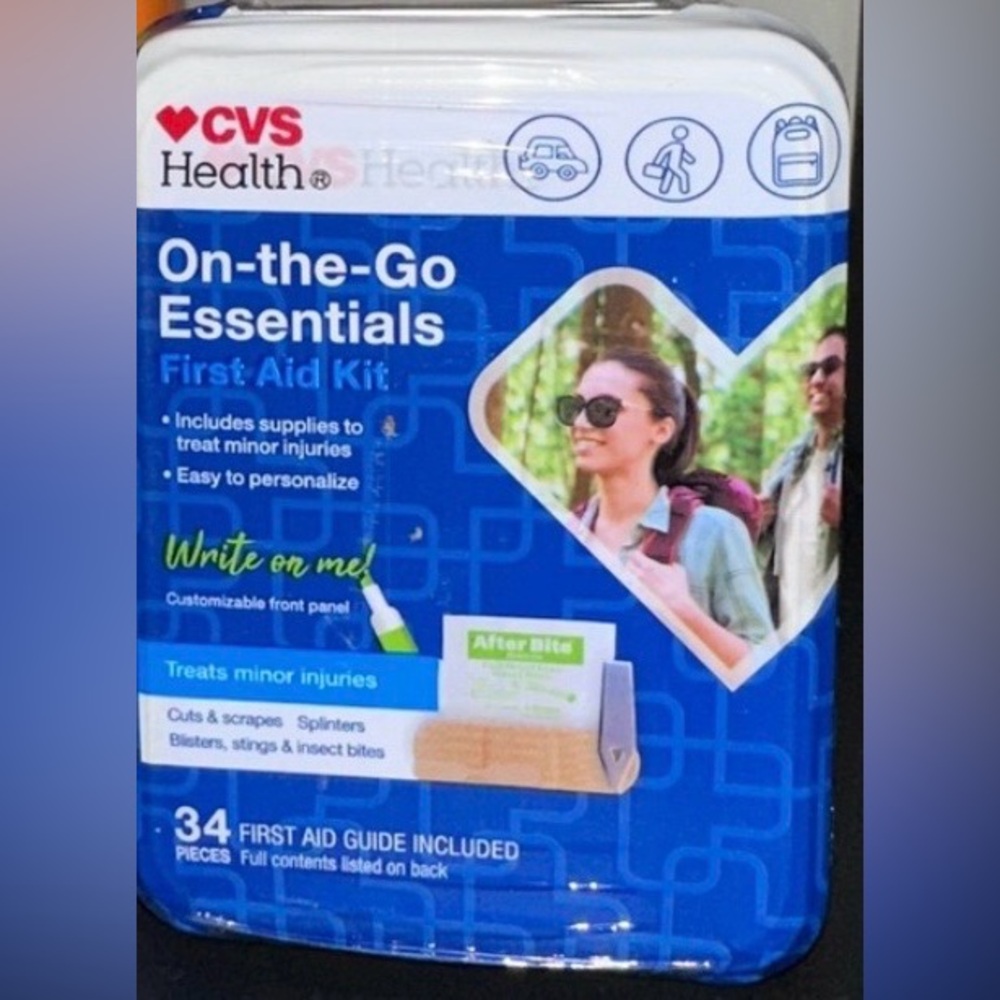 5- (reduced shipping ) CVS Health On-the-Go Essentials First Aid Kit